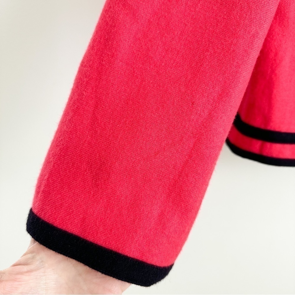 J. Crew Pink Navy Classic Brass Button Cropped Blazer sz 8 - Picture 9 of 15